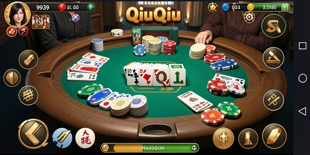 Tampilan gameplay QiuQiu yang menegangkan dan seru.