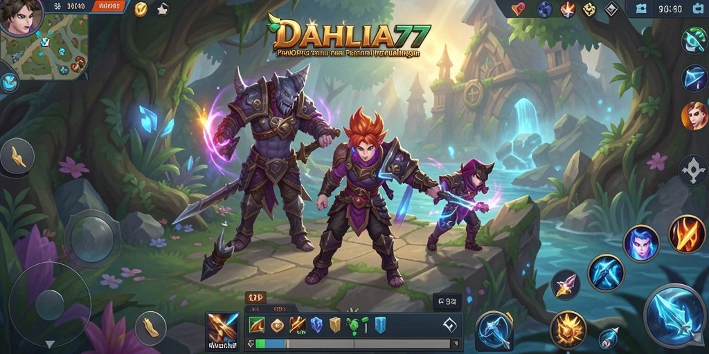Screenshot gameplay DAHLIA77 menampilkan aksi seru pemain dalam pertempuran.