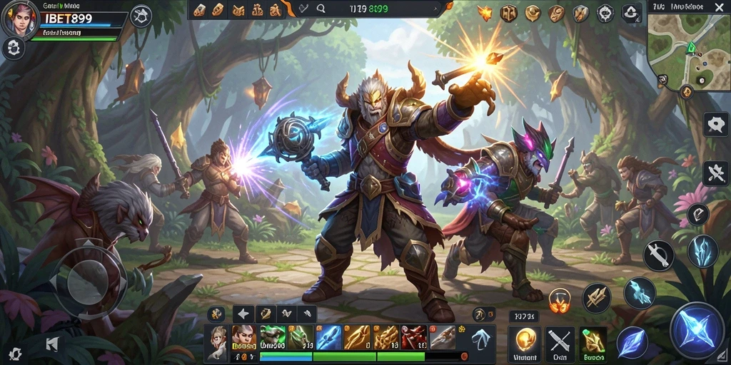 Tangkapan layar menampilkan aksi seru dari gameplay MMORPG.