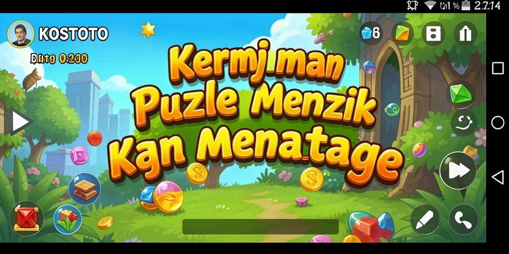 Tampilan gameplay KOSTOTO yang menantang dan menarik.