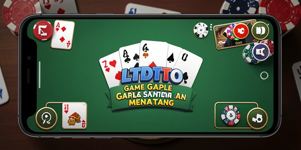 Screenshot LTDTOTO menampilkan keseruan gameplay Gaple yang seru.