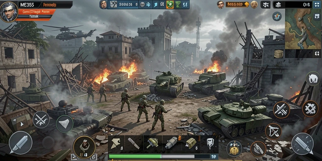Tampilan gameplay ME355 yang menarik dengan aksi pertempuran strategis.