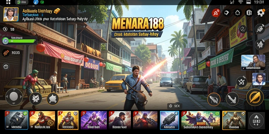 Tampilan antarmuka menarik dan sederhana dari MENARA188
