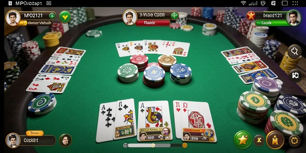 Tampilan gameplay Gaple yang seru di MPO2121.