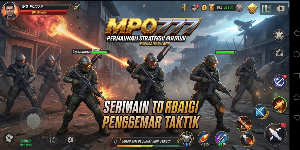 Gameplay MPO777 yang strategis dan menegangkan, penuh aksi dan taktik.