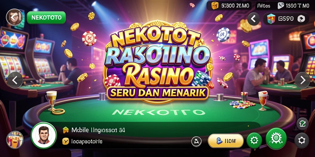 Tampilan gameplay Kasino yang mendebarkan di NEKOTOTO.