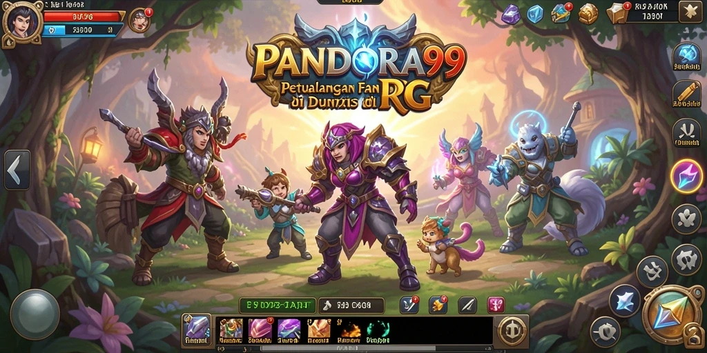 Gameplay RPG yang seru dan mengasyikkan di PANDORA99.