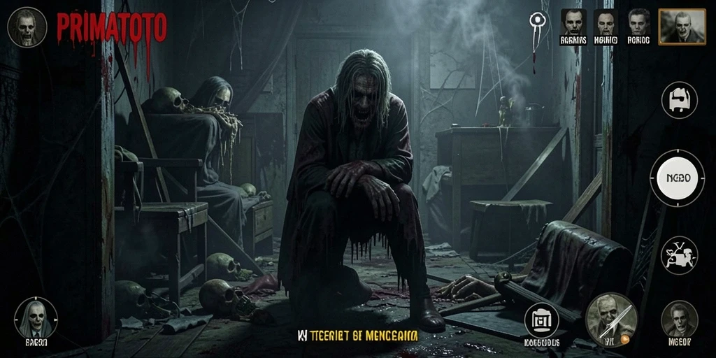 Tampilan seram dari gameplay PRIMATOTO yang mendebarkan.