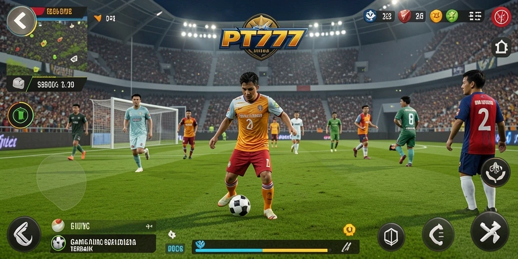 Tampilan menarik dari gameplay sepak bola di PT777.