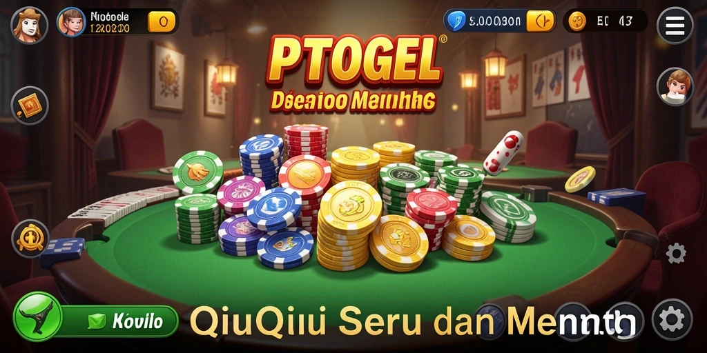 Tampilan permainan QiuQiu yang mendebarkan di PTTOGEL.