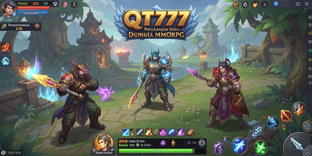 Screenshot gameplay QT777 yang menunjukkan pertarungan epik antar pemain.