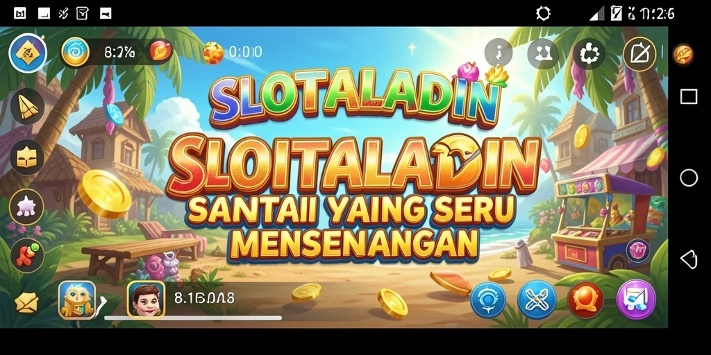 Screenshot menunjukkan momen seru gameplay SLOTALADIN dengan tema yang menarik.