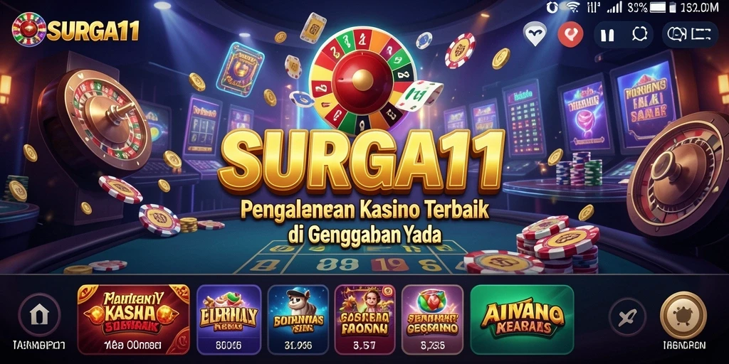 Tampilan screenshot SURGA11 menunjukkan gameplay Kasino yang mendebarkan.